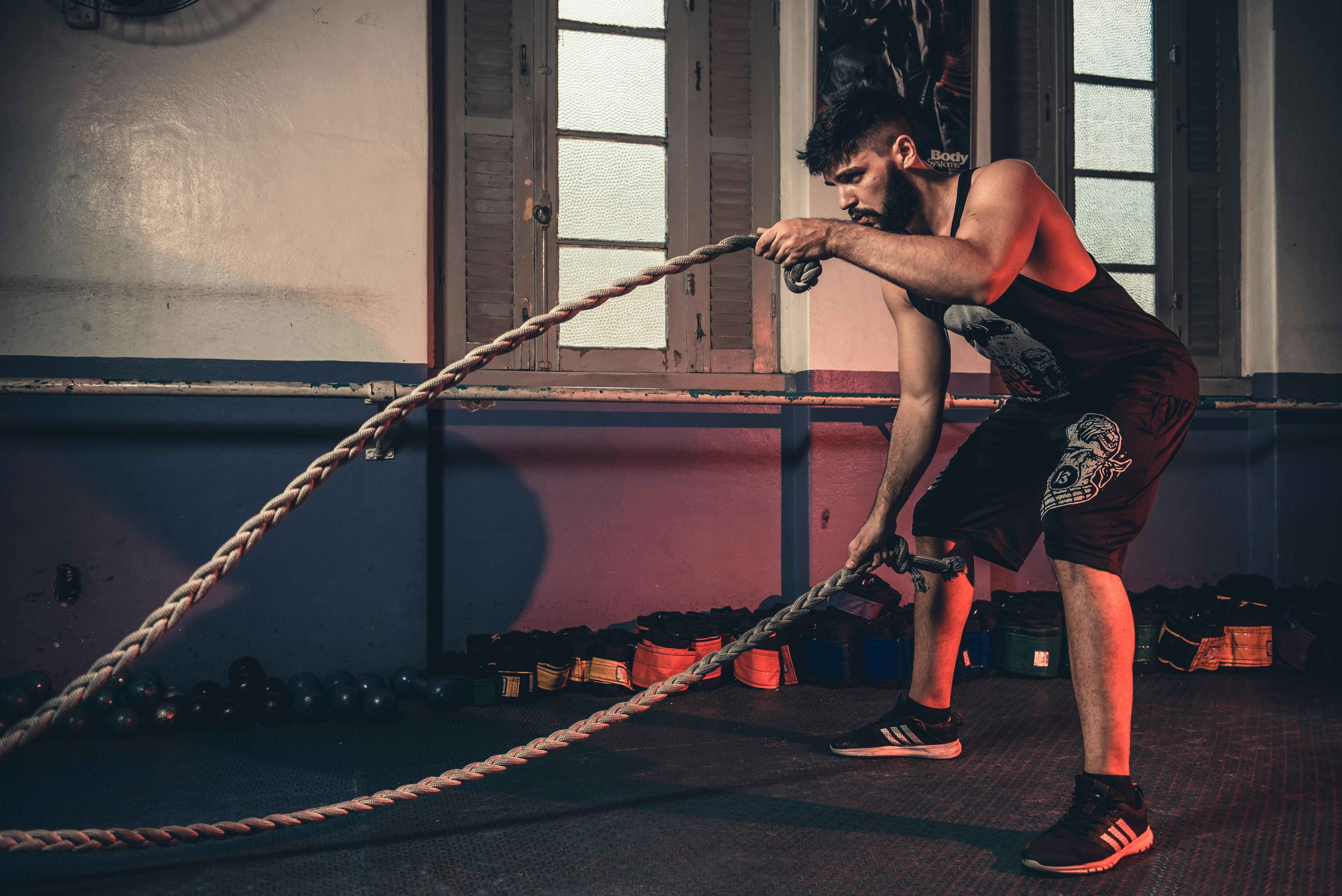 Group fitness class at a premium gym